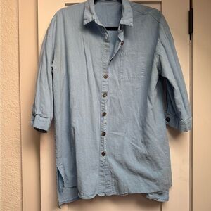 Light Blue Button-Up Shirt